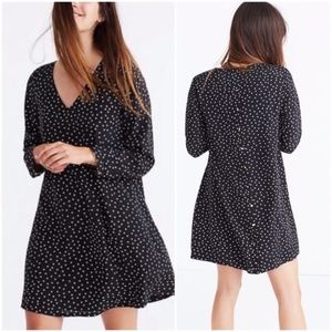 Madewell Star Print Silk Dress